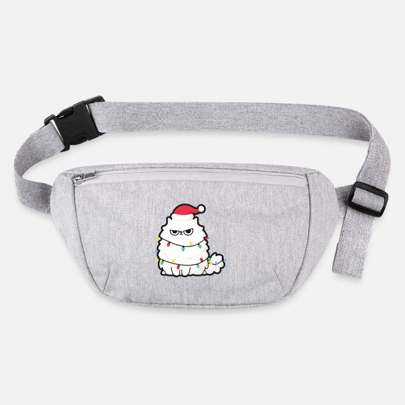 Le Chat de Noël Sombre avec des Lumières Sac banane recyclé Stanley/Stella