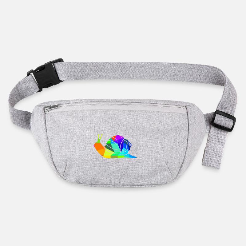 Schnecke Regenbogen Tiere Polygon Stanley/Stella recycelte Gürteltasche