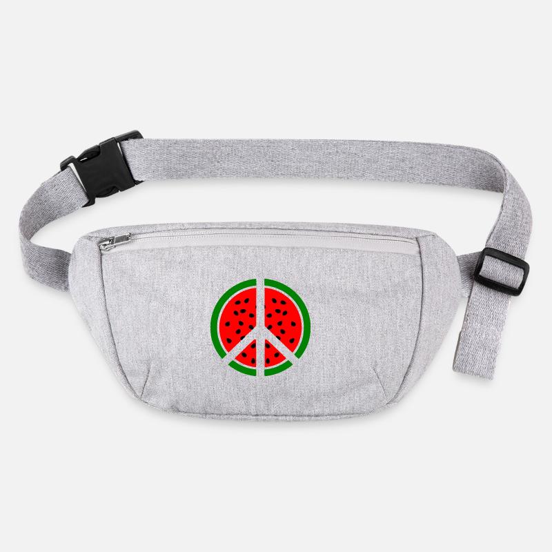 Wassermelone peace symbol Stanley/Stella recycelte Gürteltasche