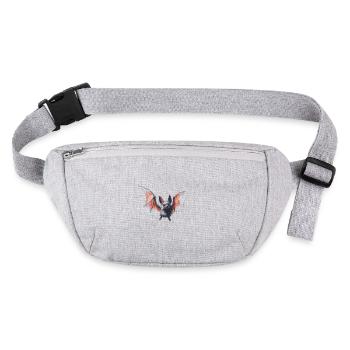 Cute Bat - Hand Drawn Flying Bat Sketch Shirt - Stanley/Stella recycled Hip Bag  - heather grey - Front