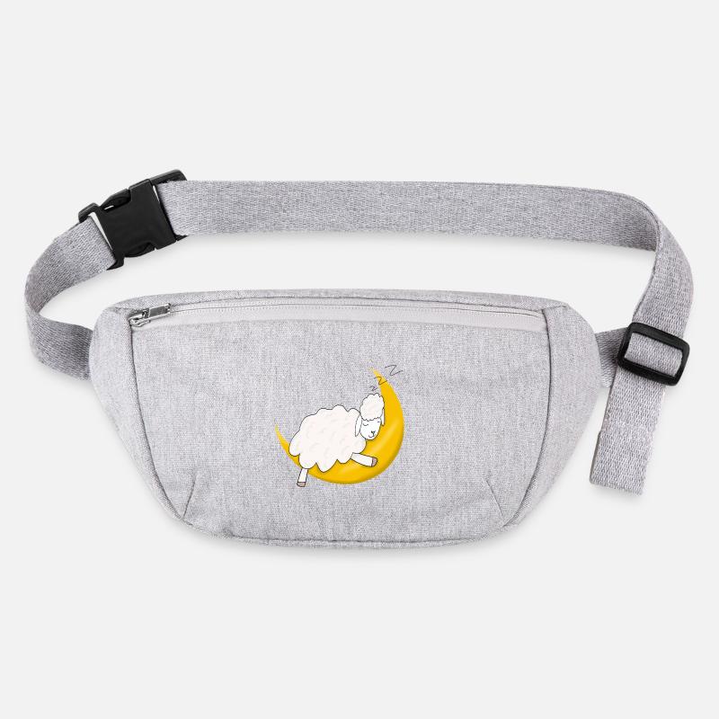 Sheep sleeping on moon Stanley/Stella recycled Hip Bag 