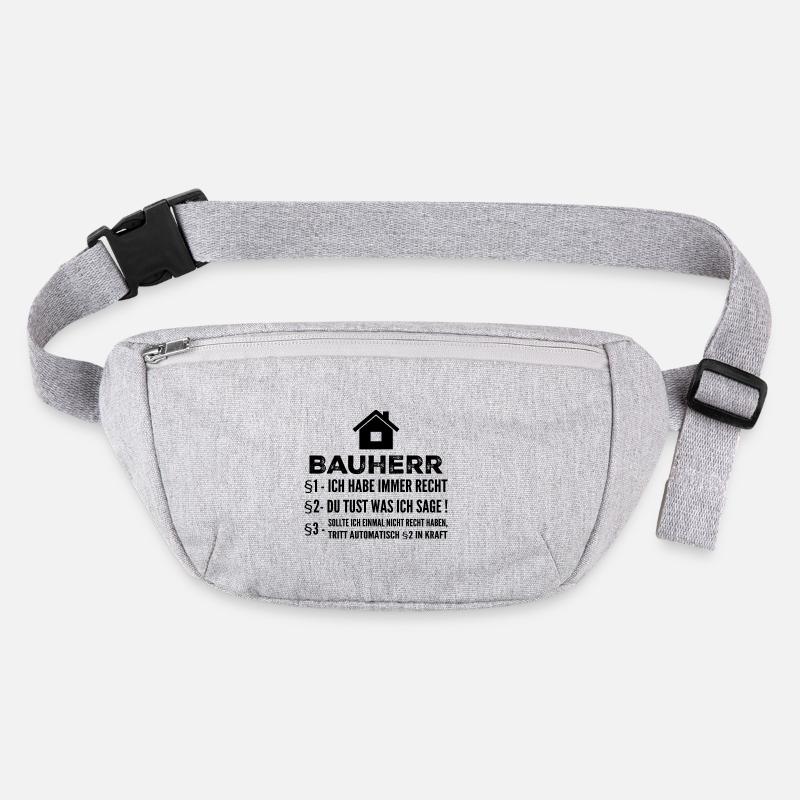 Builder House Construction Site Funny Gift Stanley/Stella recycled Hip Bag 