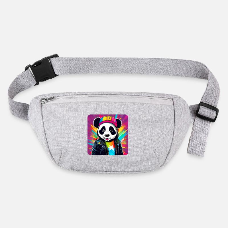 Ours panda coloré cool dans le style graffiti Sac banane recyclé Stanley/Stella