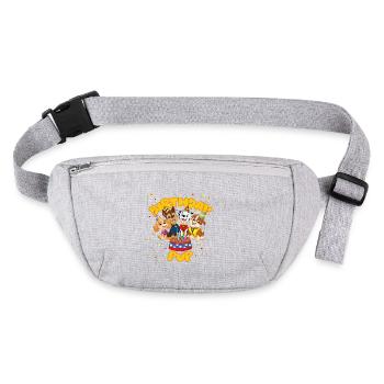 Paw Patrol 'Birthday Pup' Geburtstags-Design - Stanley/Stella recycelte Gürteltasche - Grau meliert - Vorne