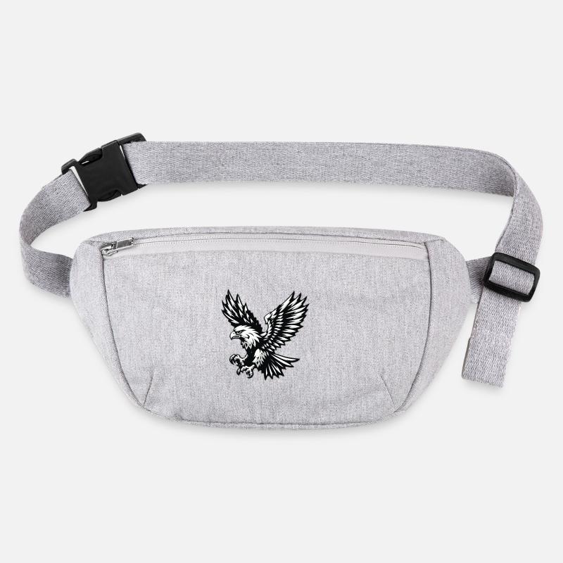 Eagle black white Stanley/Stella recycled Hip Bag 