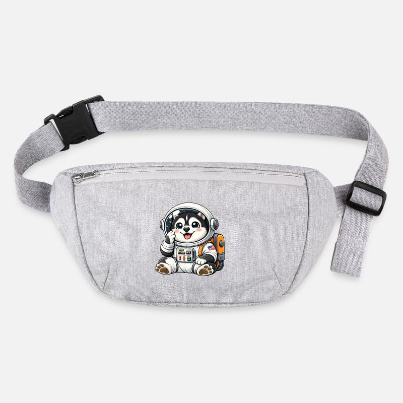 Un chien mignon Husky astronaute dans le dessin animé spatial Ent Sac banane recyclé Stanley/Stella