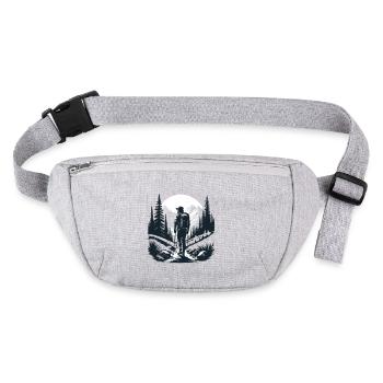 Hike with me - Stanley/Stella recycled Hip Bag  - heather grey - Front