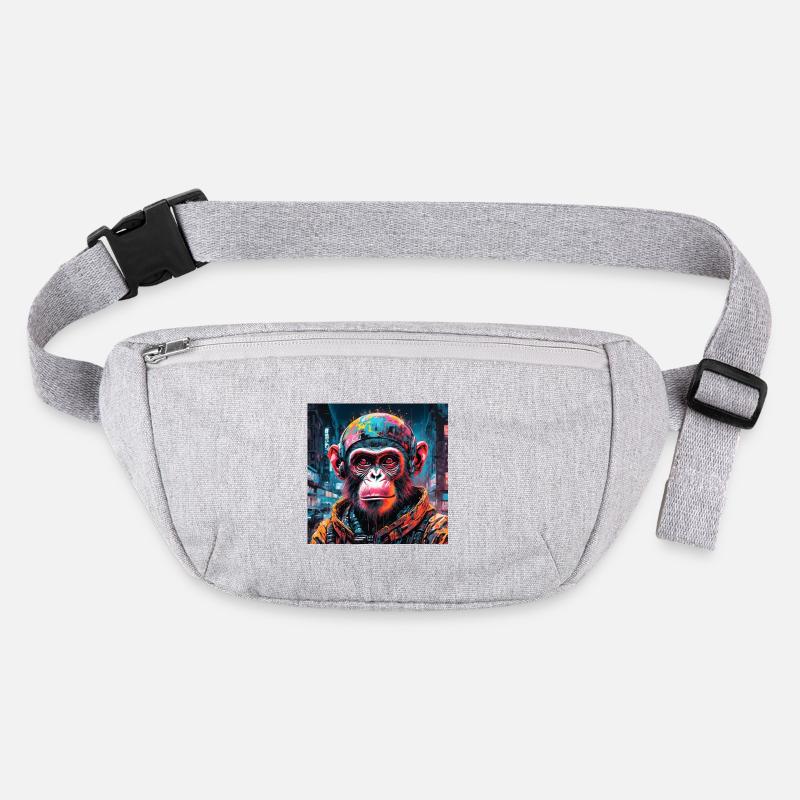 Cyberpunk Monkey Stanley/Stella recycled Hip Bag 