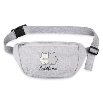Cuddle me - Stanley/Stella recycelte Gürteltasche - Grau meliert - Vorne