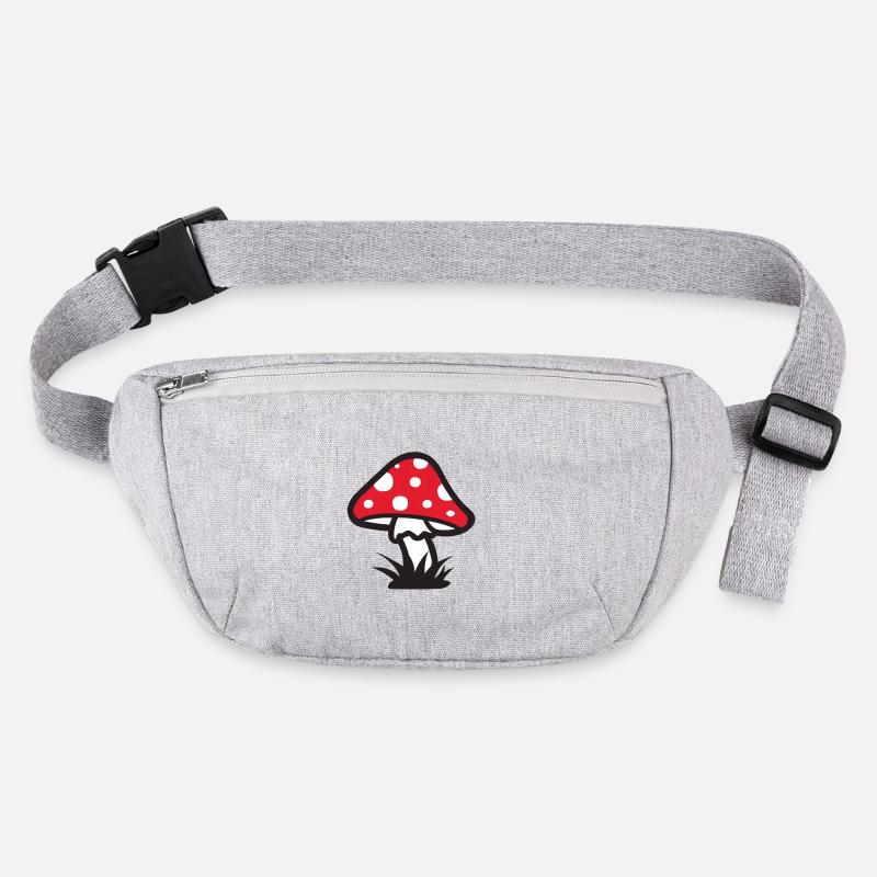 :: Toadstool 2 :: muscimol :: - Stanley/Stella recycled Hip Bag  - heather grey