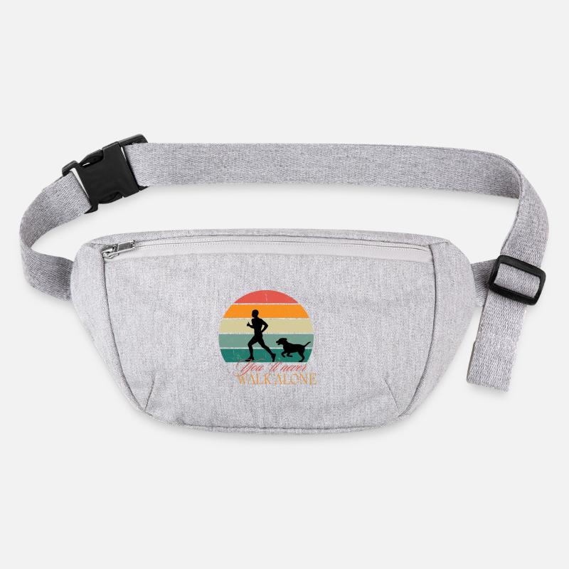 You´ll never walk alone - schwarz Stanley/Stella recycelte Gürteltasche