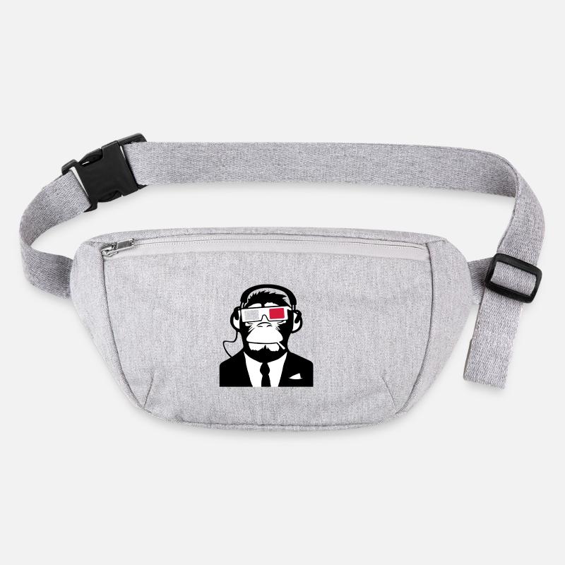 Urban Electro 3D Designs: Ape 3D Monkey Affe Stanley/Stella recycelte Gürteltasche