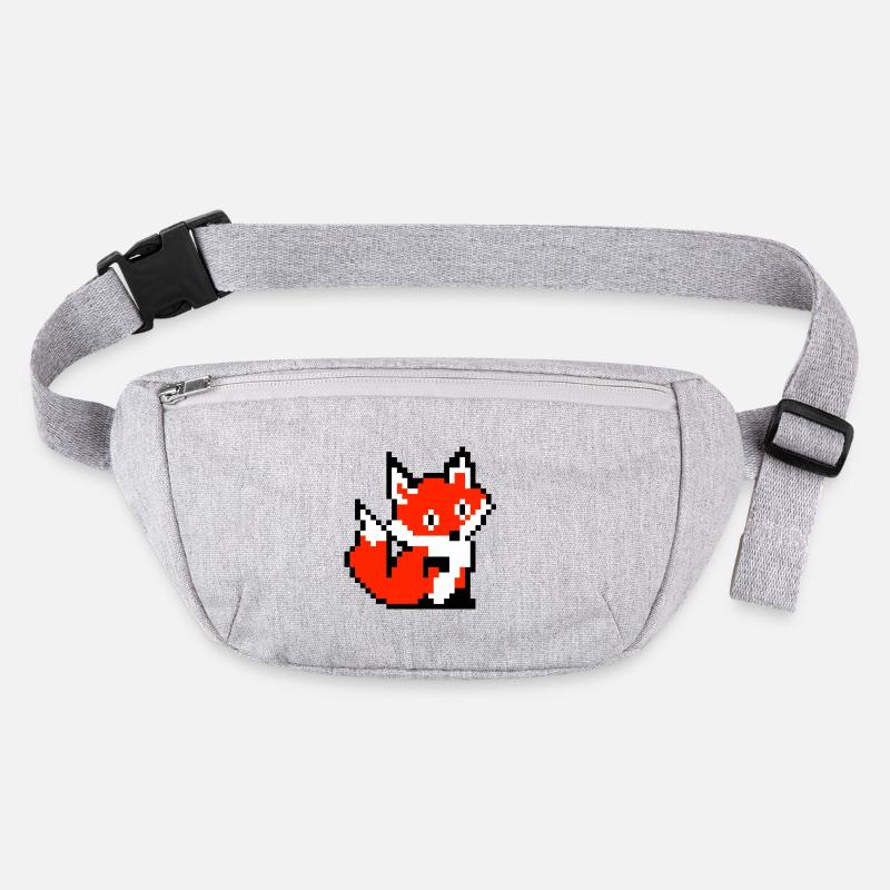 Fox Fox Paw rétro conception de chemise de pixel Sac banane recyclé Stanley/Stella