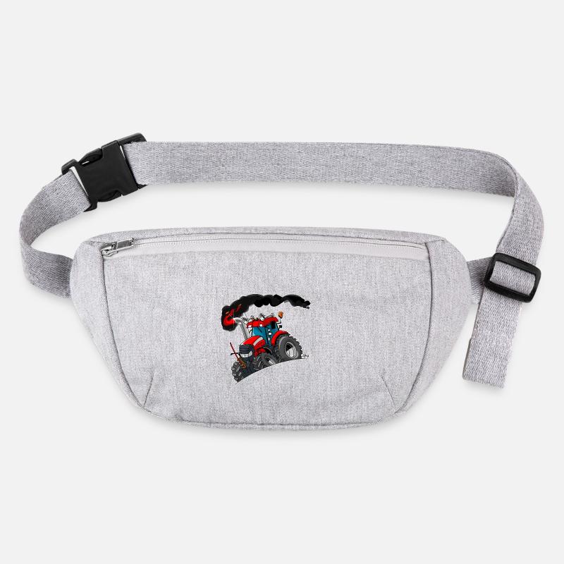 RED TRACTOR white border Stanley/Stella recycled Hip Bag 
