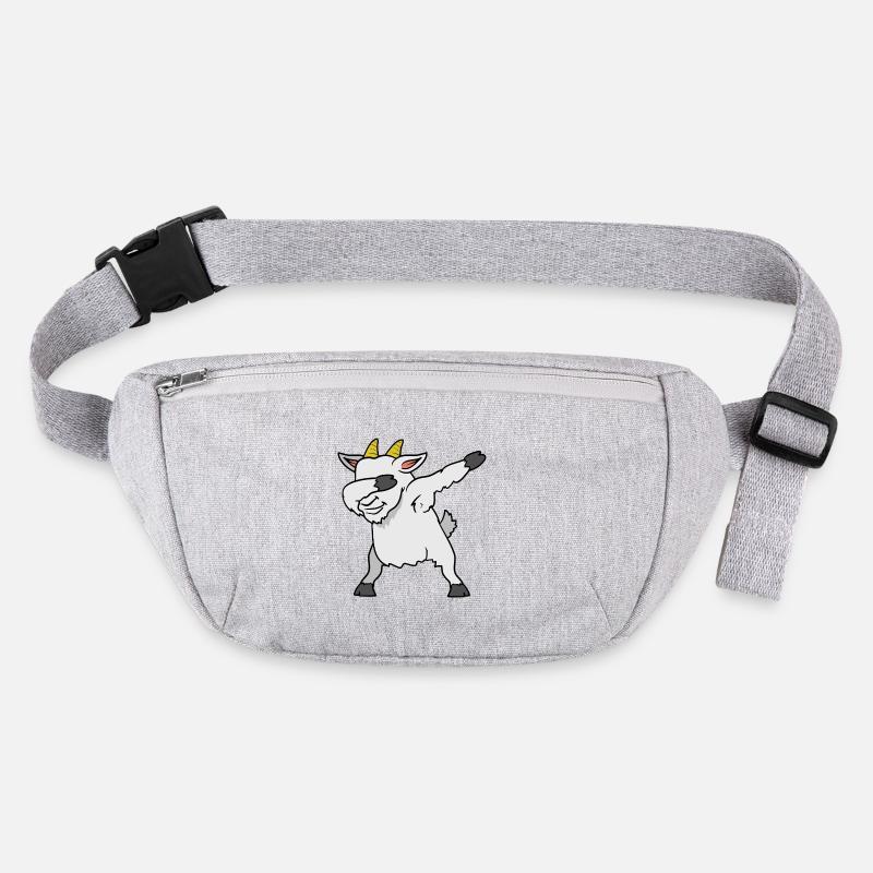 Dabbing Dab chèvre chèvre - Sac banane recyclé Stanley/Stella - gris chiné