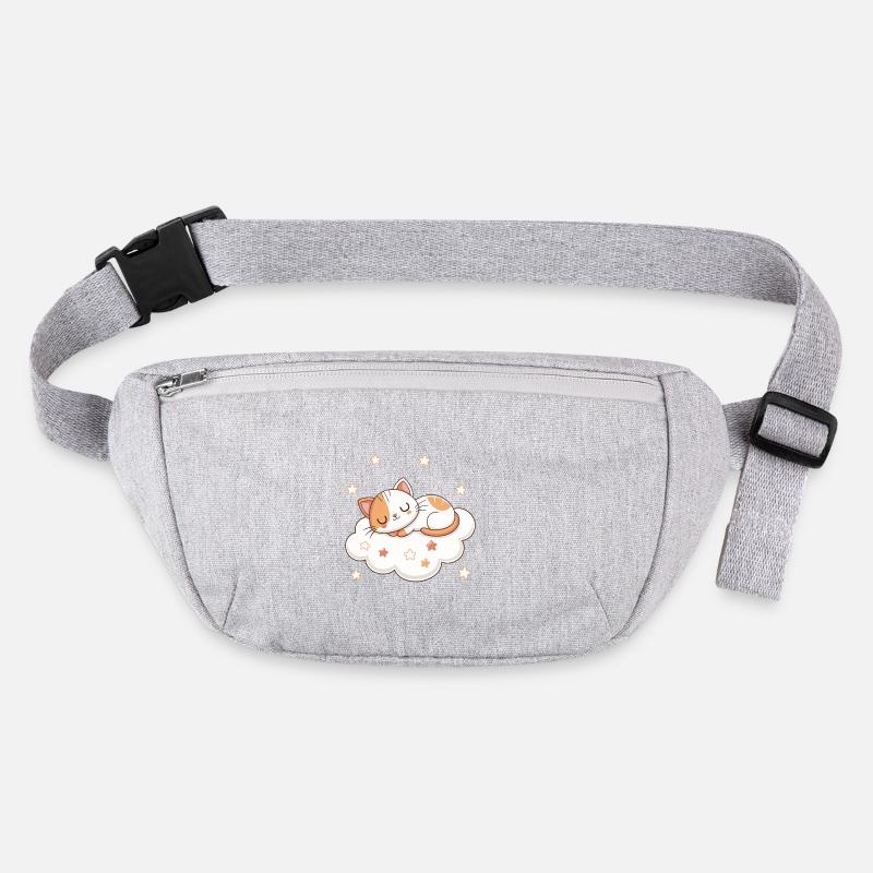 Dreamy kitten on cloud Stanley/Stella recycled Hip Bag 