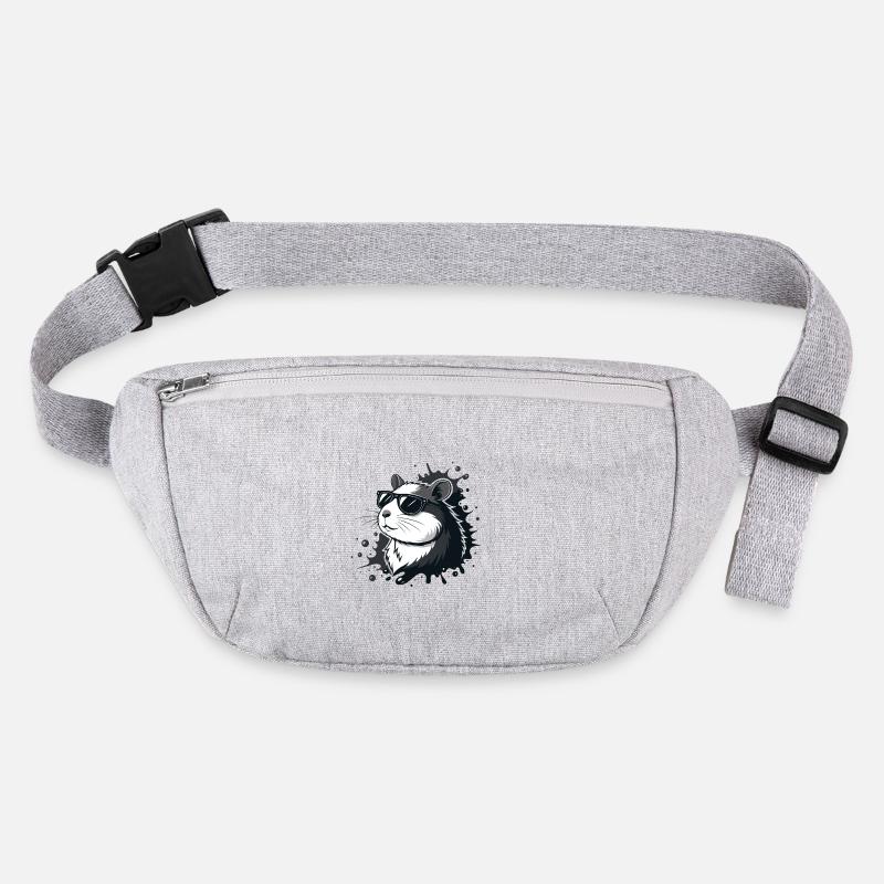 Chic hamster black glasses splash Stanley/Stella recycled Hip Bag 