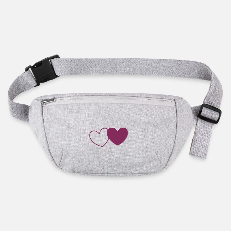 Valentinstag Herz violett Stanley/Stella recycelte Gürteltasche