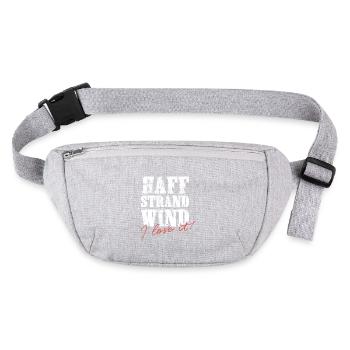 Haff Strand Wind – I love it! - Stanley/Stella recycled Hip Bag  - heather grey - Front