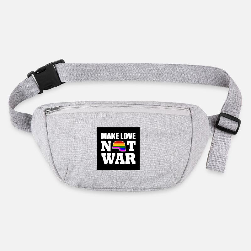 Make love not war Stanley/Stella recycled Hip Bag 