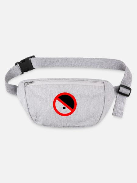 Contre la droite, contre les nazis - Sac banane recyclé Stanley/Stella - gris chiné - Devant