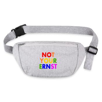 Not your ernst - Stanley/Stella recycelte Gürteltasche - Grau meliert - Vorne