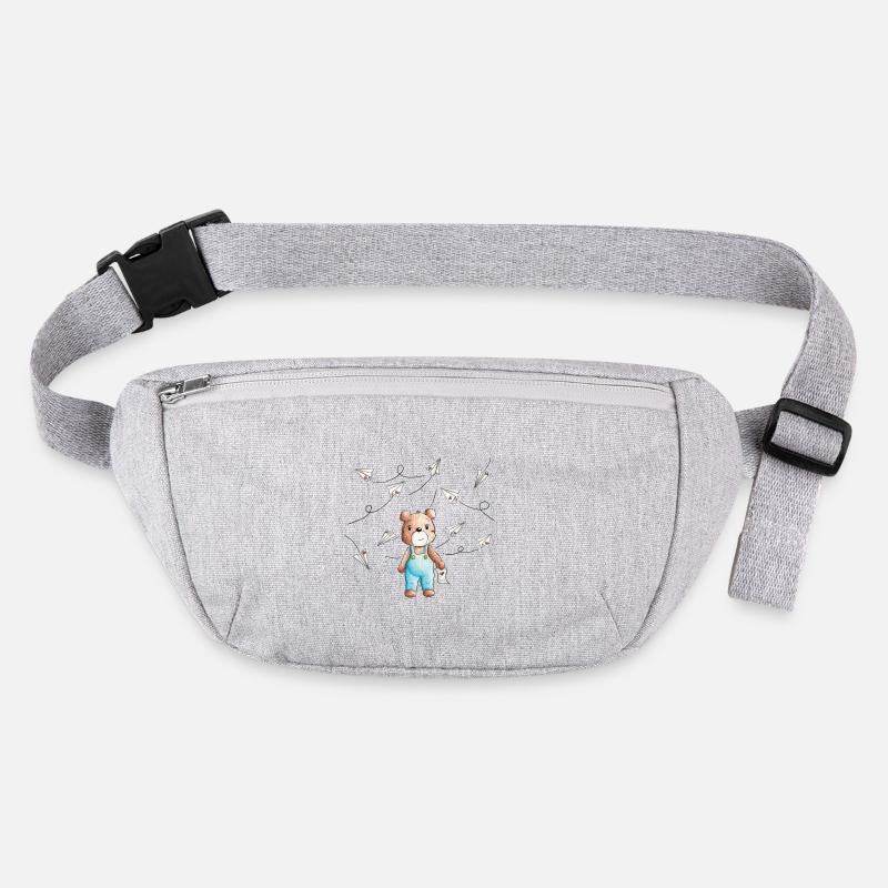 Lettre de l’ours - Sac banane recyclé Stanley/Stella - gris chiné