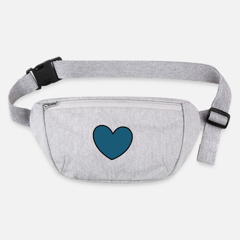 blaues Herz Geschenk Stanley/Stella recycelte Gürteltasche