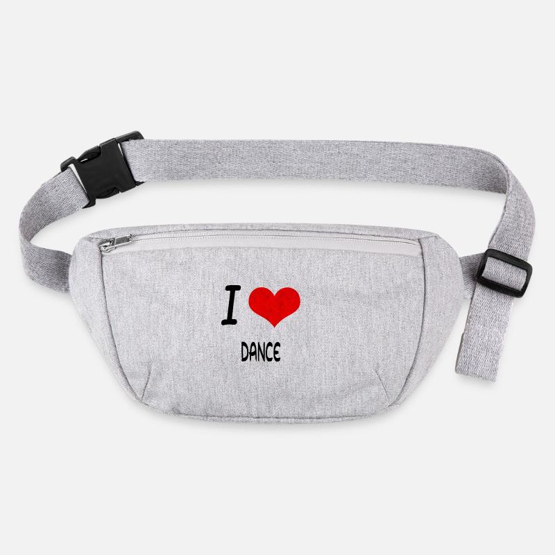 I Love Hobby Present bday DANCE Stanley/Stella recycled Hip Bag 