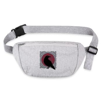 Raven Nordic Mythology Celts Gift - Stanley/Stella recycled Hip Bag  - heather grey - Front