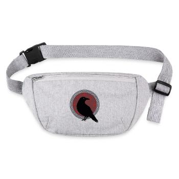 Raven Nordic Mythology Celts Gift - Stanley/Stella recycled Hip Bag  - heather grey - Front