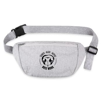 NEZ TRAVAIL Recherche Chien Nez Chiens de travail Chien - Sac banane recyclé Stanley/Stella - gris chiné - Devant