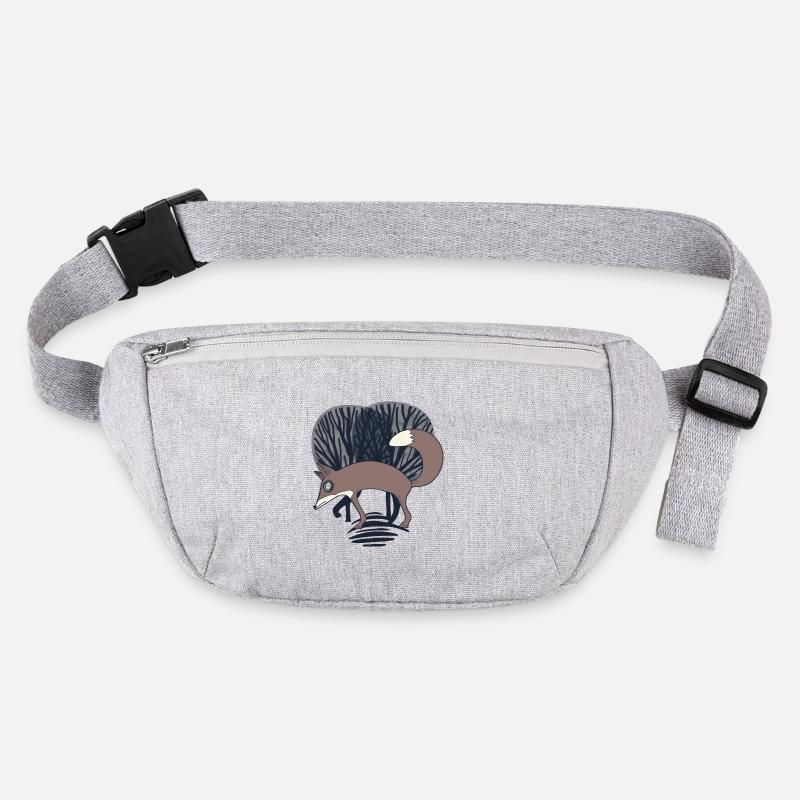 Fox in Wald_ Grey Stanley/Stella recycled Hip Bag 