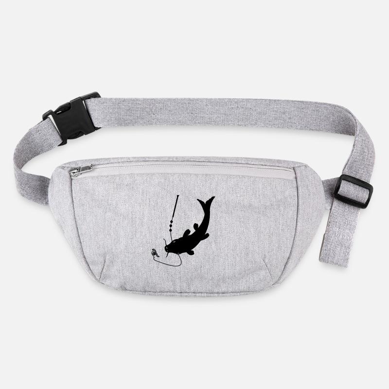 Fish at bait on hook logo Stanley/Stella recycled Hip Bag 