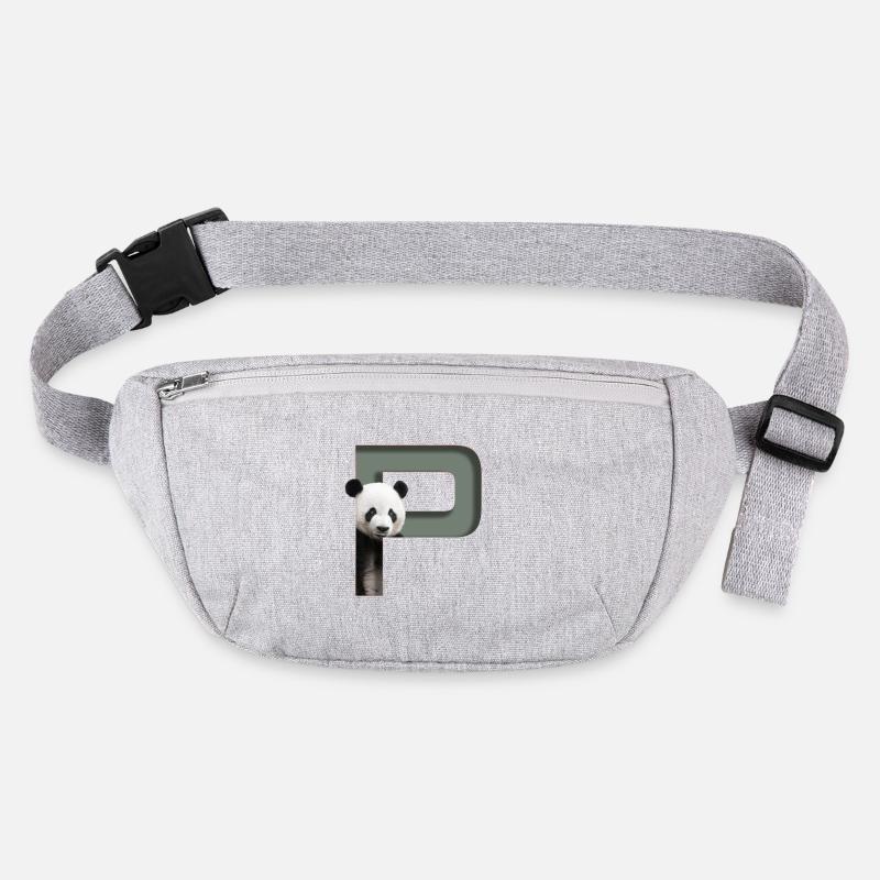 Alphabet, Buchstabe P, Panda Stanley/Stella recycelte Gürteltasche