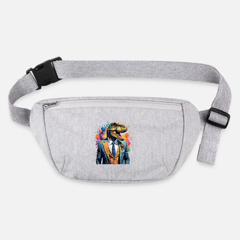 Dinosaur in a suit Stanley/Stella recycled Hip Bag 