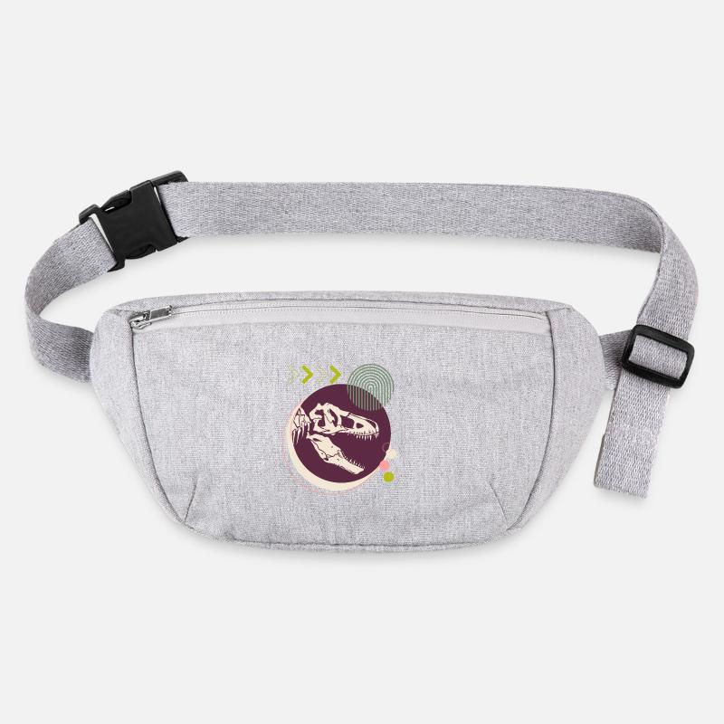 Dino 3, T-Rex, skeleton, wild world Stanley/Stella recycled Hip Bag 