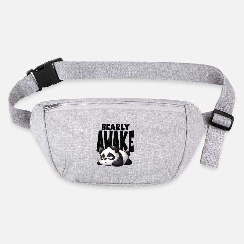 Panda bear awake Stanley/Stella recycled Hip Bag 