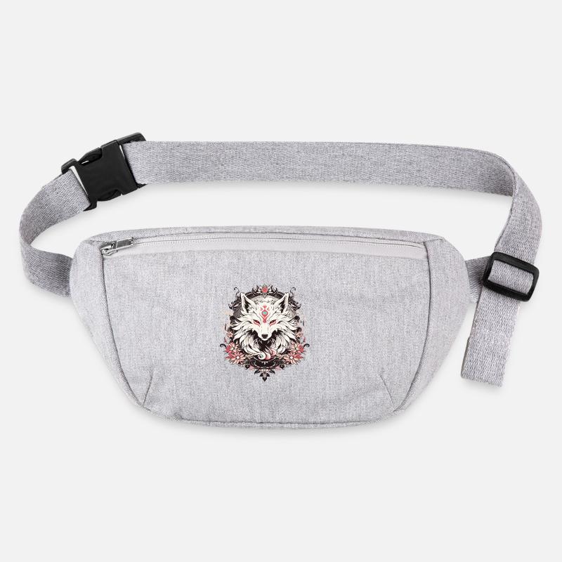 Ein Tattoo im Wolfsstil mit Blumen Stanley/Stella recycelte Gürteltasche