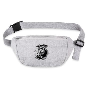 Deutscher Jagdterrier Jagdhunde Hunde Wilsigns - Stanley/Stella recycelte Gürteltasche - Grau meliert - Vorne