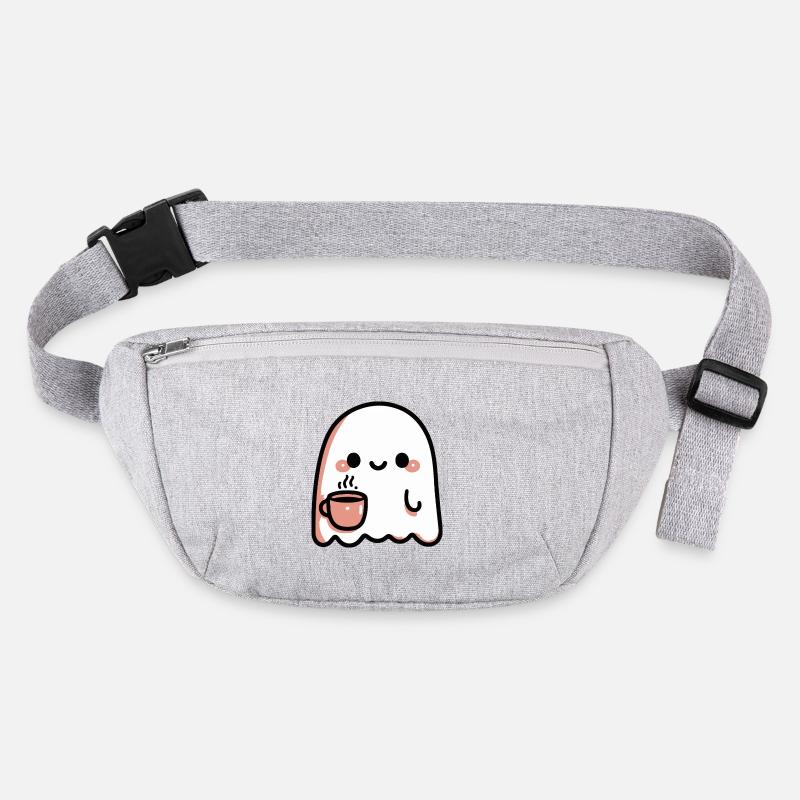 Smiling Ghost and Pastel Coffee Stanley/Stella recycled Hip Bag 