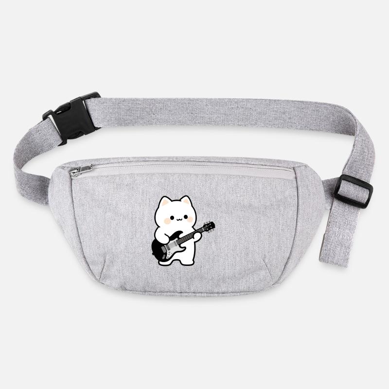 Kawaii Katze mit E-Gitarre Stanley/Stella recycelte Gürteltasche