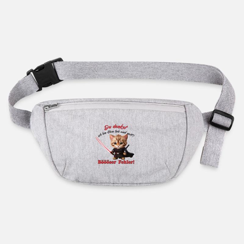 Evil Mistake Funny Saying Cat Stanley/Stella recycled Hip Bag 