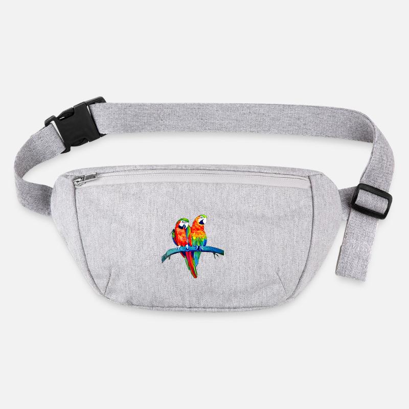 Two macaw parrots on branch Stanley/Stella recycled Hip Bag 