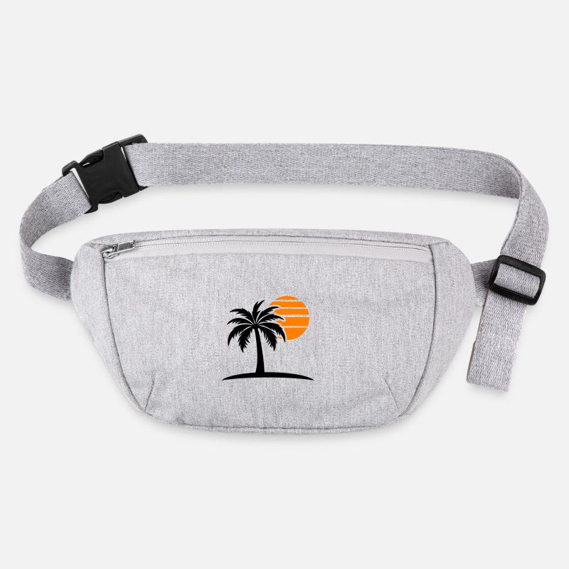 Palm Tree Sun Island Sac banane recyclé Stanley/Stella