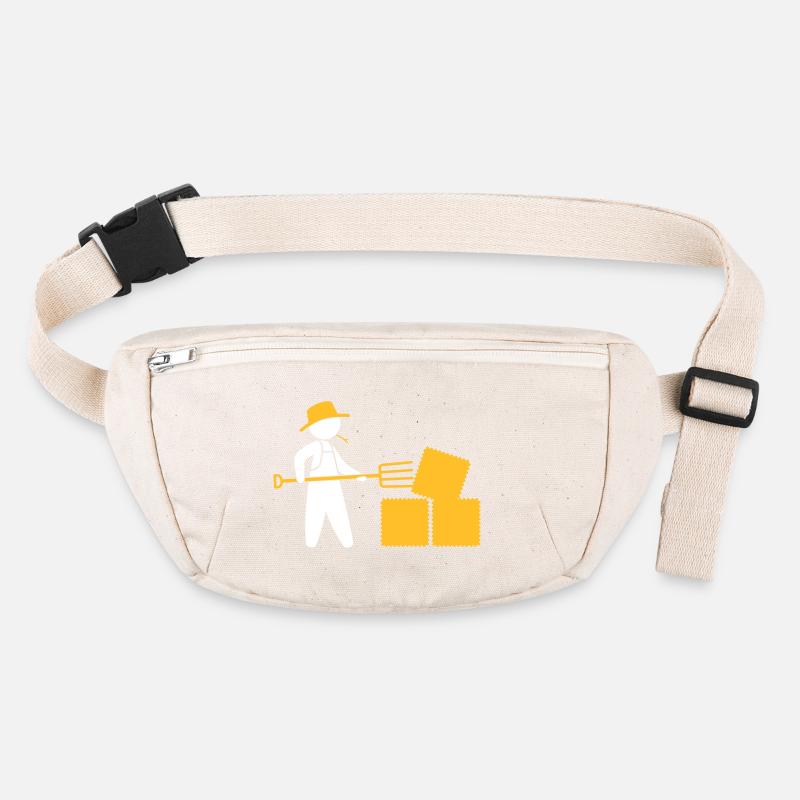 Farmer With Pitchfork And Hay Stanley/Stella recycled Hip Bag 