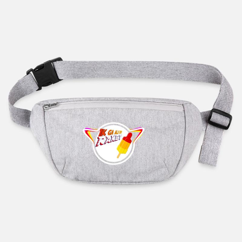 Popsicle Retro Planet - Stanley/Stella recycled Hip Bag - heather grey