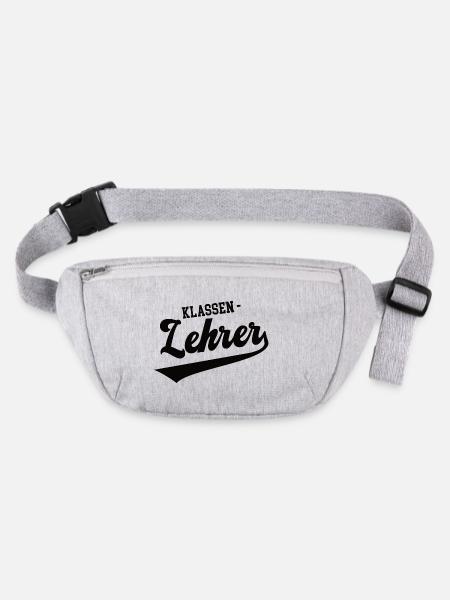 Klassenlehrer Lehrer der Schulklasse Schule Klasse - Stanley/Stella recycelte Gürteltasche - Grau meliert - Vorne