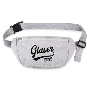 Glaser Beruf Glaserei Lehre Lehrling Meister 2025 - Stanley/Stella recycelte Gürteltasche - Grau meliert - Vorne