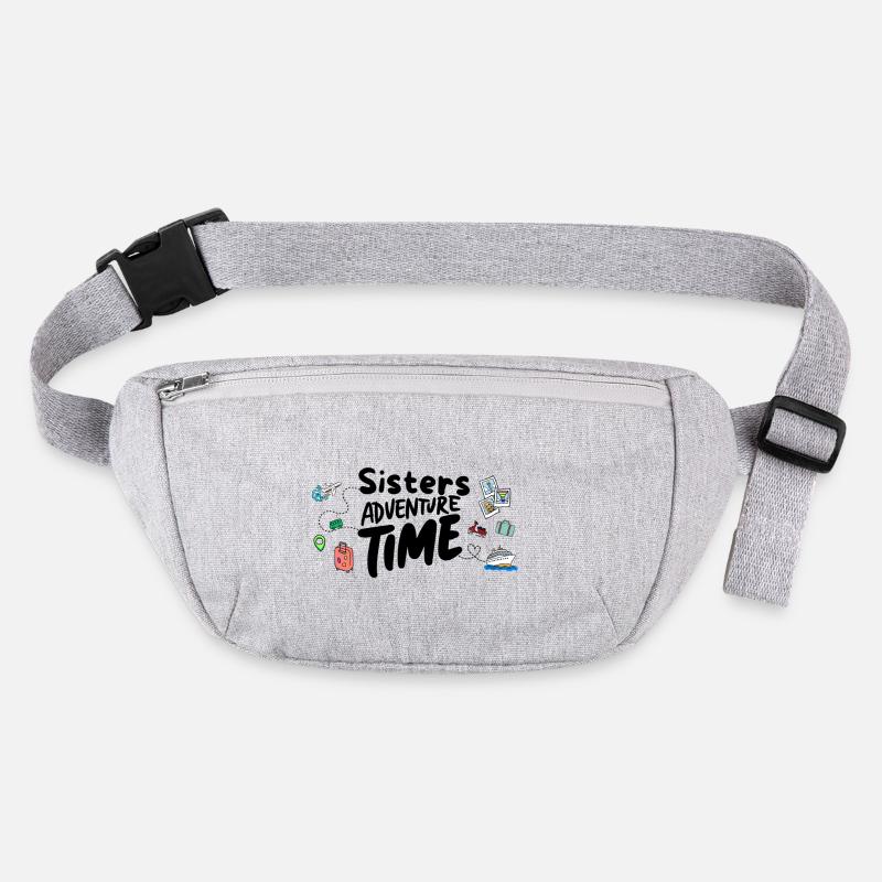Sisters Adventure Time - Stanley/Stella recycelte Gürteltasche - Grau meliert